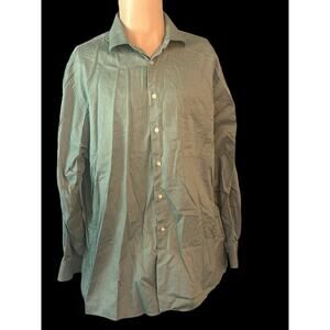 Calvin‎ Klein Light Green Long Sleeve Button-Up Shirt Men's 17 32/33